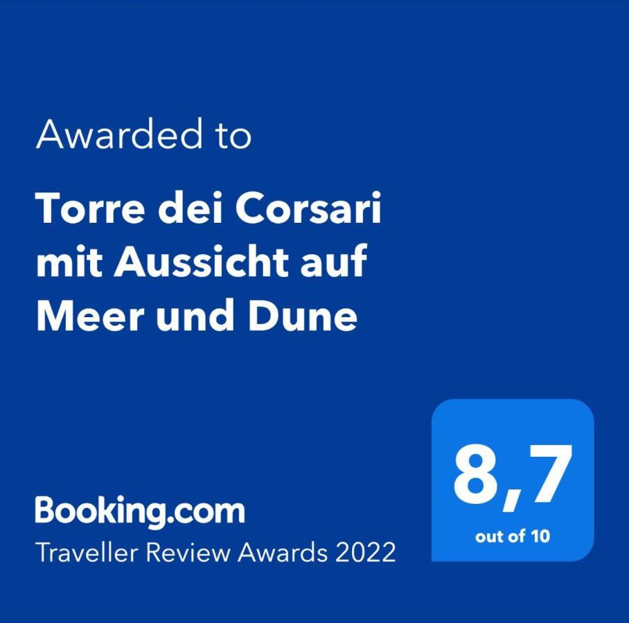 Torre Dei Corsari Mit Aussicht Auf Meer Und Dune Exterior foto